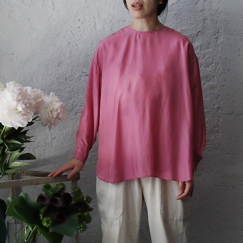R&D.M.Co-（オールドマンズテーラー）シルクオーバー（ピンク） R&D.M.Co- silk pullover (pink) | nii-B | WEBSHOP