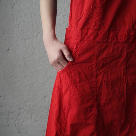 nurse apron (red)