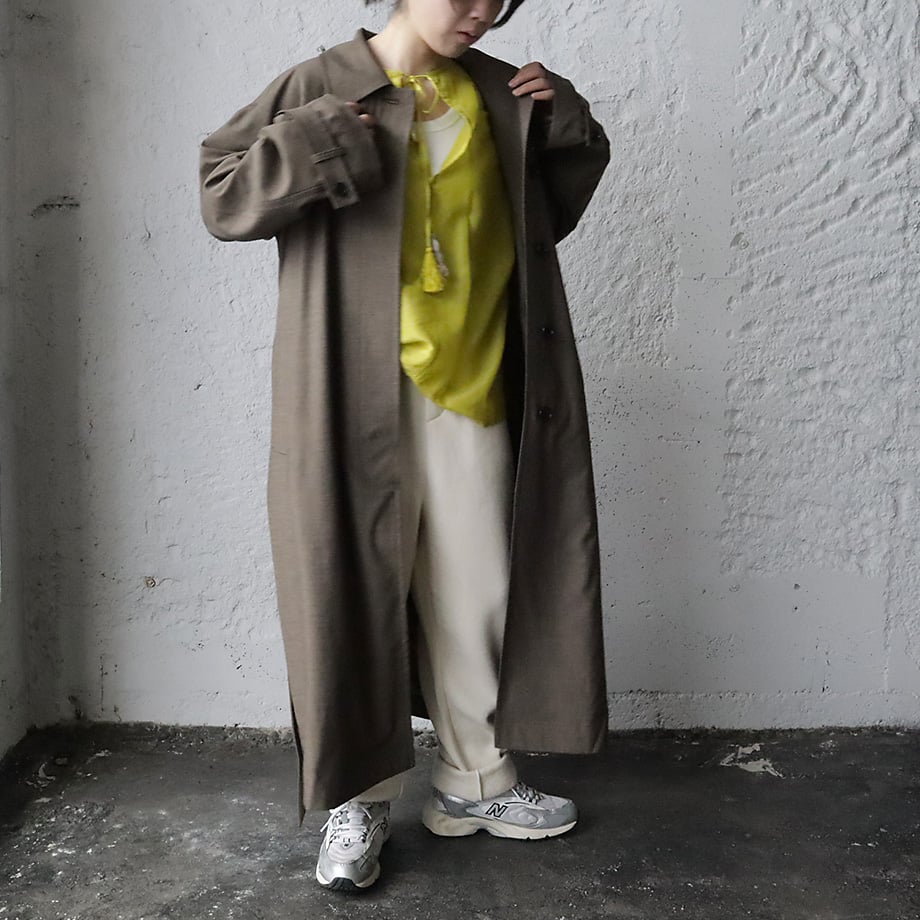 ànuke Soutiencollar Raglan Coat (brown) | nii-