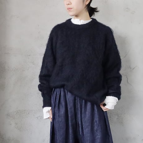 ànuke brashed knit pullover (brown/charcoal/navy)