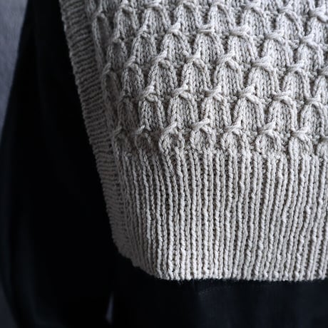 chiihao x nii-B  rambouillet vest (beige)