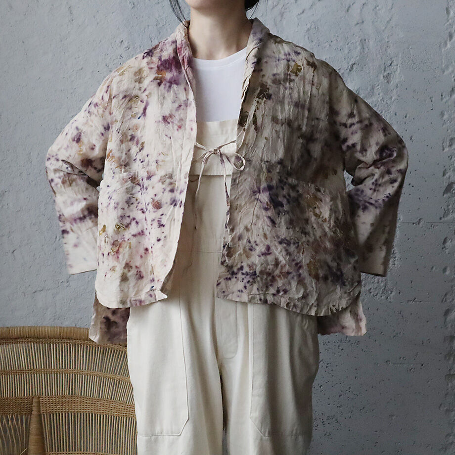 Funatabi atelier jacket (botanical dye purplemi...