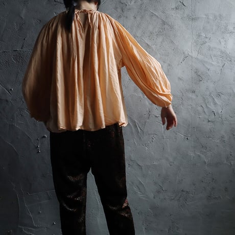 R&D.M.Co- khadi cotton  gather smock (cameo)