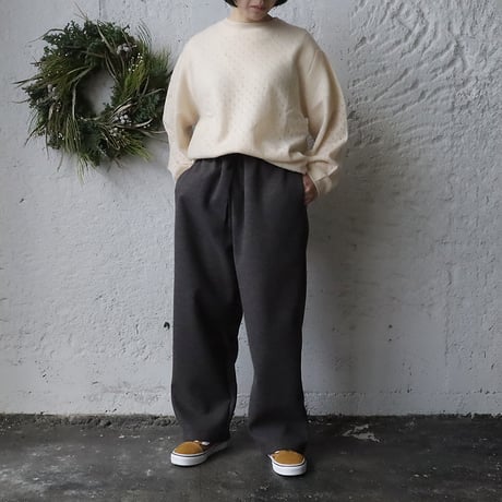NOUVELLES DU PARADIS woollike pants (charcoal)