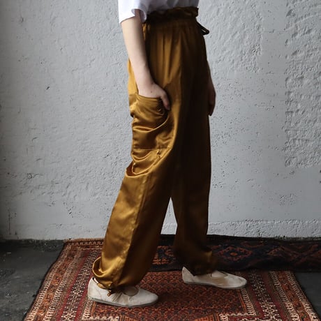 Tabrik satin  pants (bronze)