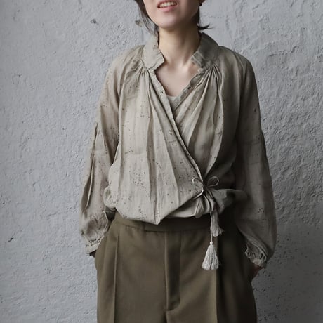 タブリク Tabrik 異素材切り替えロングワンピース 着込め - 【中古  