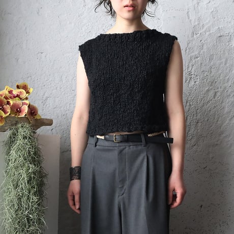 MAYDI knit vest BLANCHE (black)