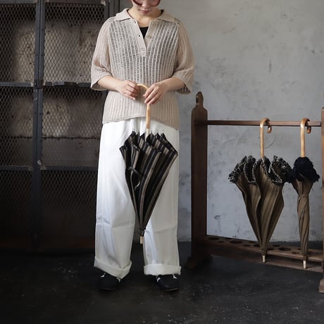 Tabrik parasol (black x beige stripe)