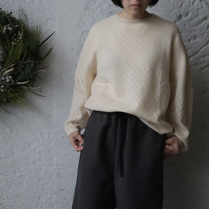 TOWAVASE Chambre pullover (ivory/black) | nii-B