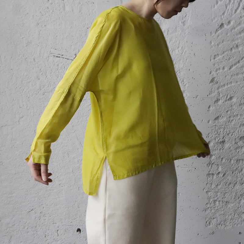 Tabrik silkcotton pullover (limegreen) | nii-B