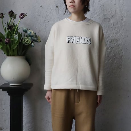 R&D.M.Co- LOGO drop shoulder sweat (FRIENDS)