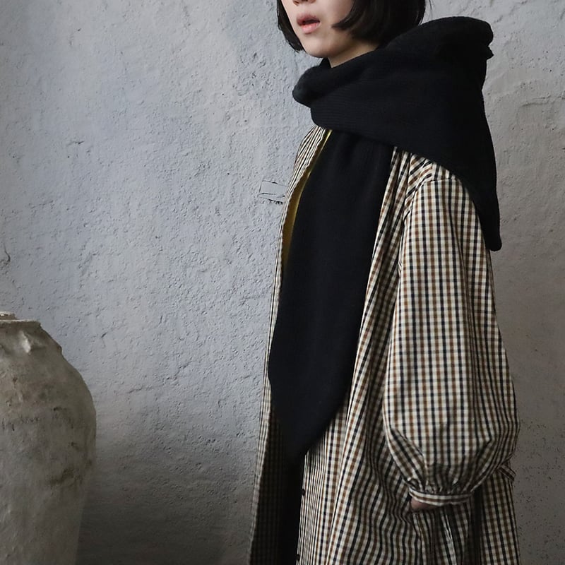 R&D.M.Co- hoodie muffler (black) | nii-B | WEB