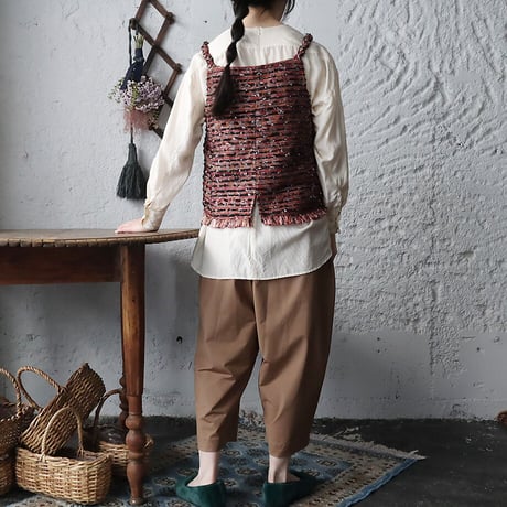 NOTA le blueque gillet (madder red)