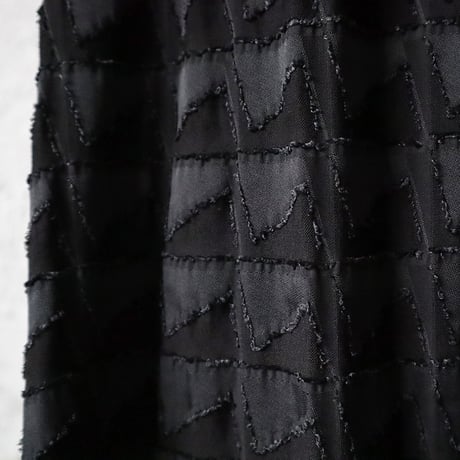 .less  jacquard skirt (black)