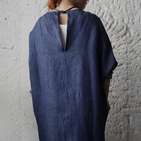 Tabrik linen denim onepiece (light blue)