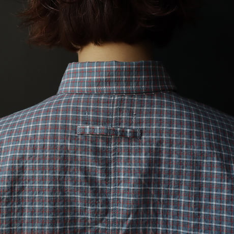 ànuke Check Short Shirts (blue)