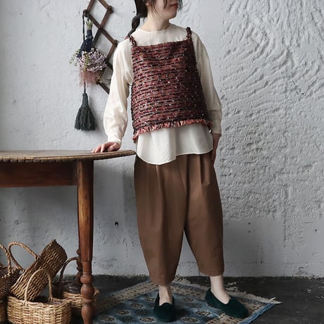 NOTA le blueque gillet (madder red)