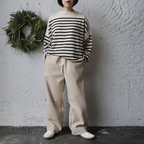 NOUVELLES DU PARADIS woollike pants (beige)