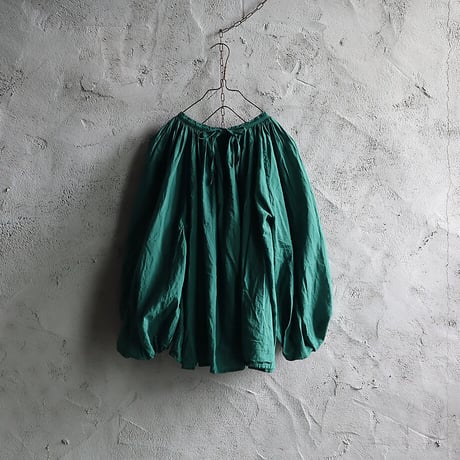 R&D.M.Co- khadi cotton  gather smock (green)
