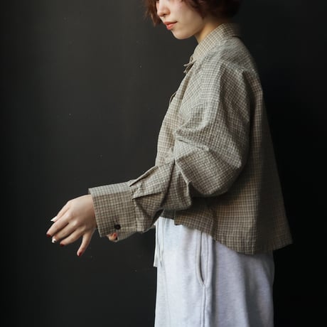 ànuke Check Short Shirts (beige)