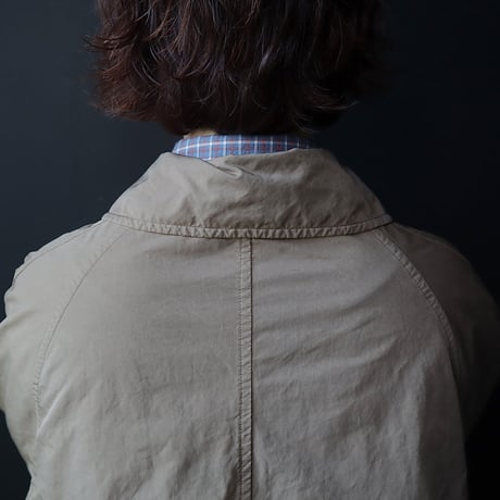 R&D.M.Co- GARMENT DYE soutien collar coat (beige)