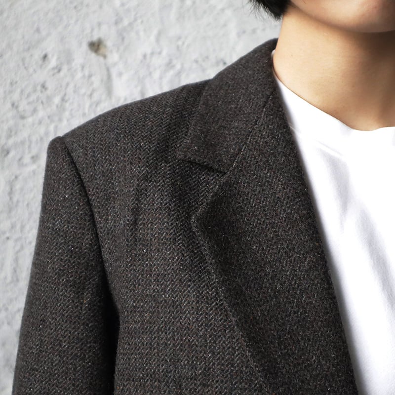 ànuke Herringbone Wool Jacket ànuke herringbone wool jacket (brown) | nii-B