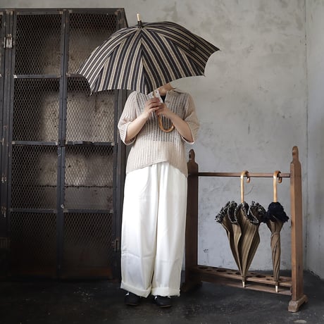 Tabrik parasol (black x beige stripe)