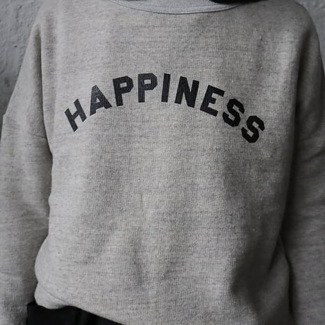 R&D.M.Co- LOGO drop shoulder sweat (HAPPINESS)