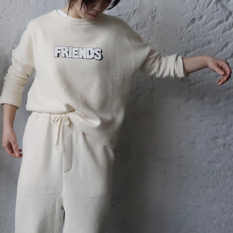 R&D.M.Co- LOGO drop shoulder sweat (FRIENDS)