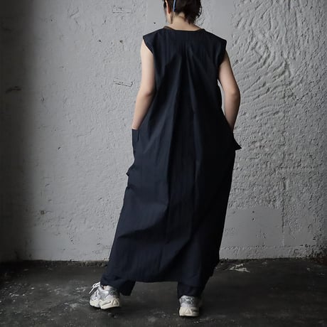 2B long gilet (navy)