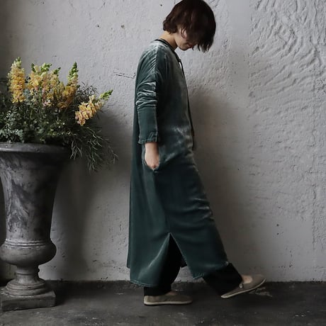 Tabrik velvet dress (mistgreen)