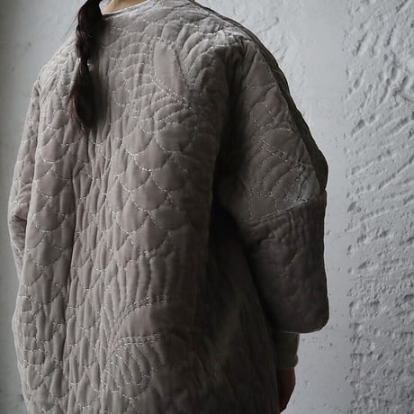 TOWAVASE  velvet quilt robe  (gray)