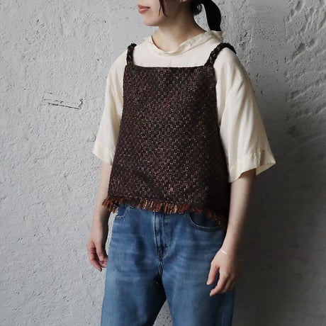 NOTA le blueque gillet (brown x navy)