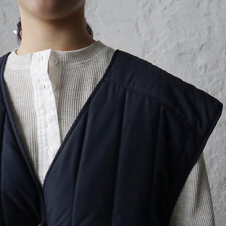ànuke backopen stripe vest (navy)