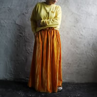 NOTA velvet long skirt (yellow)