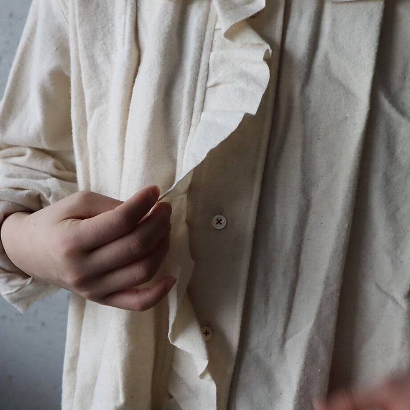 TOWAVASE india cotton flannel  ブラウス TOWAVASE india cotton flannel blouse | nii-B |