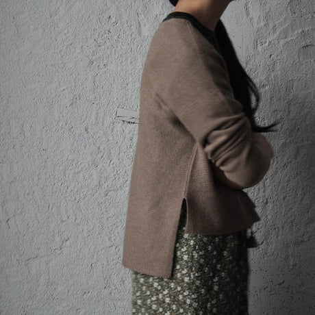 TOWAVASE Pétit dejeuner pullover cardigan (mocha)