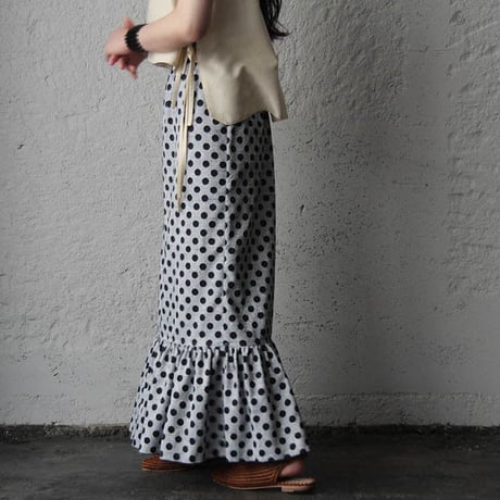 NOTA laterano due flounced skirt dot