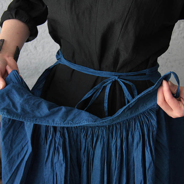 Tabrik gathered skirt (hon-aizome A) | nii-B |