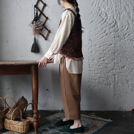 NOTA le blueque gillet (madder red)