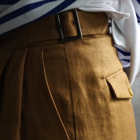 WANDERUNG linen pants (brown)
