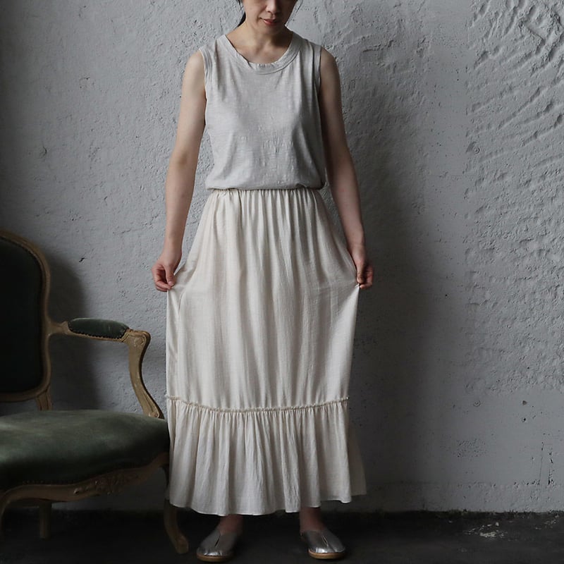 Le pivot ティアード　ペチコート ロングスカート Le pivot tiered petticoat | nii-B | WEBSHOP