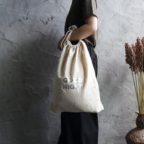 R&D.M.Co- hemp pajamas bag (silver/blue/red)