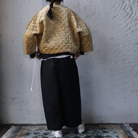 TOWAVASE velvet quilt  jacket  (camel)