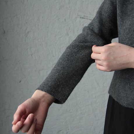TOWAVASE Pétit dejeuner pullover cardigan (charcoalgray)