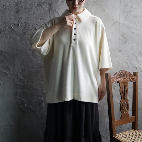 ànuke pile polo tops (ivory)