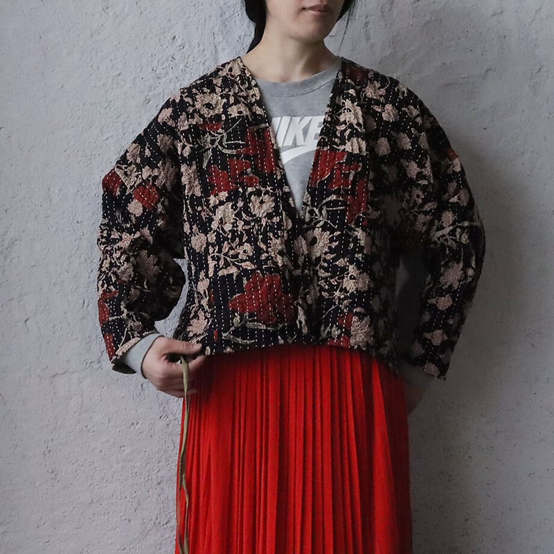 saruche サルーチェ saruche gudri short jacket (black mix) | nii-B