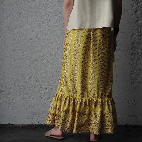 NOTA laterano due flounced skirt yellow