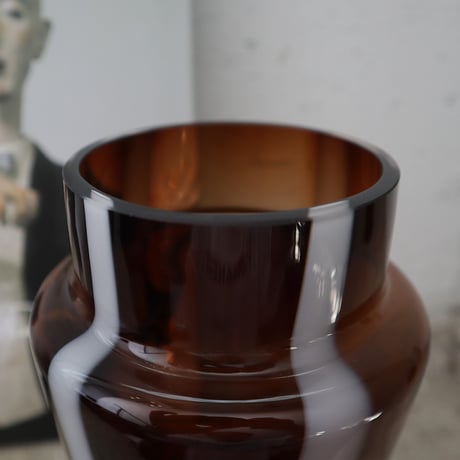 flower glassbase amber stripe