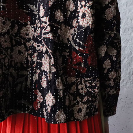 saruche gudri short jacket (black mix)